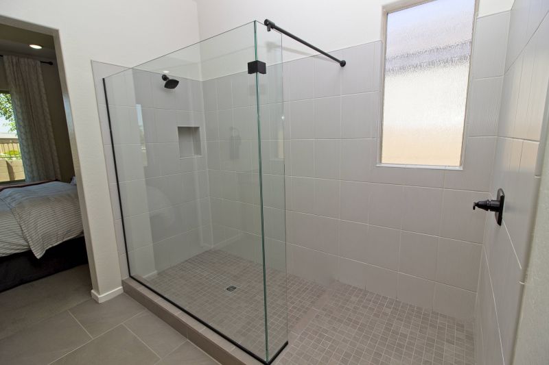 Walk-in Shower with Textured Glass