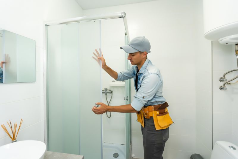 Sliding Door Shower in Tight Space