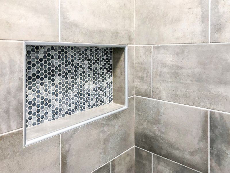 Niche Storage in Shower Corner